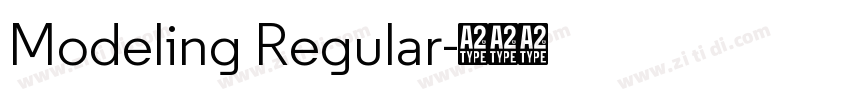 Modeling Regular字体转换 Modeling Regular字体转换